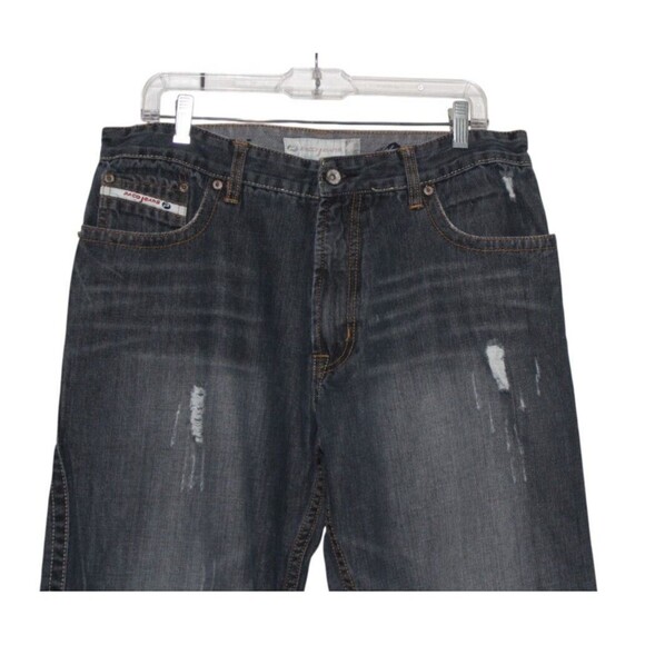 VINTAGE Paco Jeans Mens 34x30 Blue Distressed Straight Relaxed Loose - Picture 2 of 7